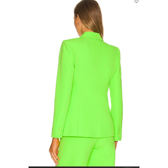 NEW $1115 L'agence Chartreuse Lime Green Chamberlain Pilar Suit Set 6 S - Picture 6 of 6